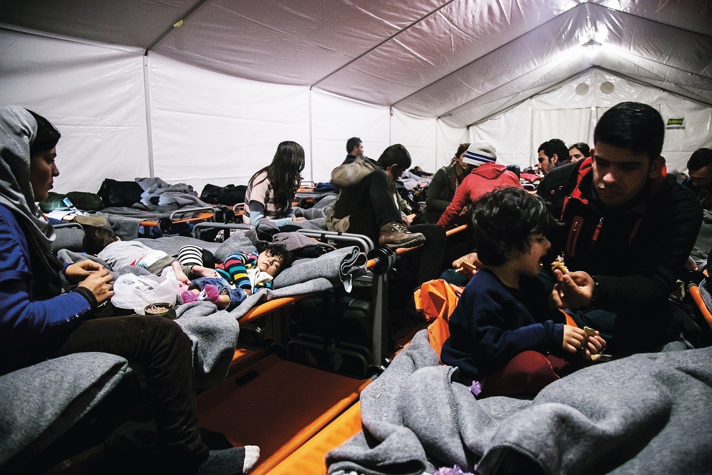 Uchodźcy w obozie w Idomeni, Grecja, fot. Nicola Zolin